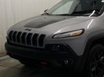 SILVER 2018 Jeep Cherokee Trailhawk 4WD - Remote Start, Dual Moonroof, Bluetooth, Backup Camera, CC Left Front Head Light / Bumper and Grill in Edmonton AB