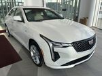 White[Crystal White Tricoat] 2024 Cadillac CT4 Right Front Corner Photo in Edmonton AB