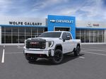 White[Summit White] 2024 GMC Sierra 2500HD AT4 Left Front Corner Photo in Calgary AB