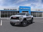 Gray[Sterling Metallic] 2024 GMC Canyon AT4 Left Front Corner Photo in Calgary AB