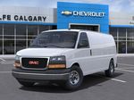 White[Summit White] 2025 GMC Savana Cargo Van Front Vehicle Photo in Calgary AB