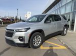 Silver[Silver Ice Metallic] 2022 Chevrolet Traverse Left Front Corner Photo in Edmonton AB