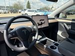 White[Pearl White Multi-Coat] 2023 Tesla Model Y Steering Wheel and Dash Photo in Edmonton AB