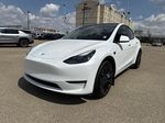 White[Pearl White Multi-Coat] 2023 Tesla Model Y Left Front Corner Photo in Edmonton AB