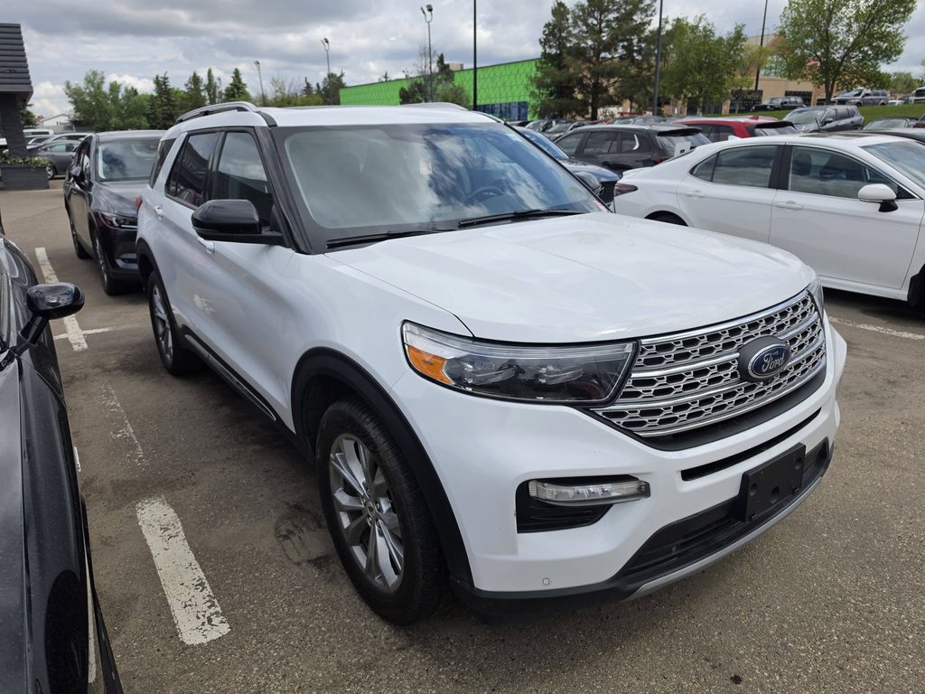 White 2023 Ford Explorer Limited AWD SUV / Crossover All-Wheel Drive Automatic