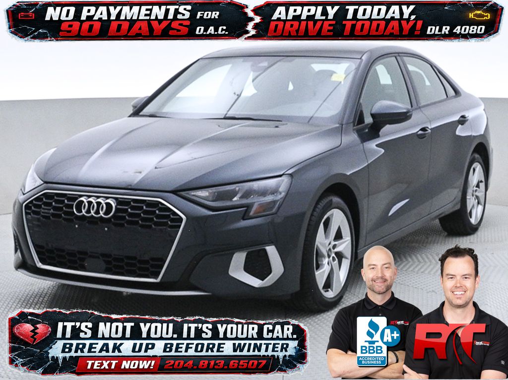 Silver[Florett Silver Metallic] 2022 Audi A3 Sedan  7-Speed Automatic