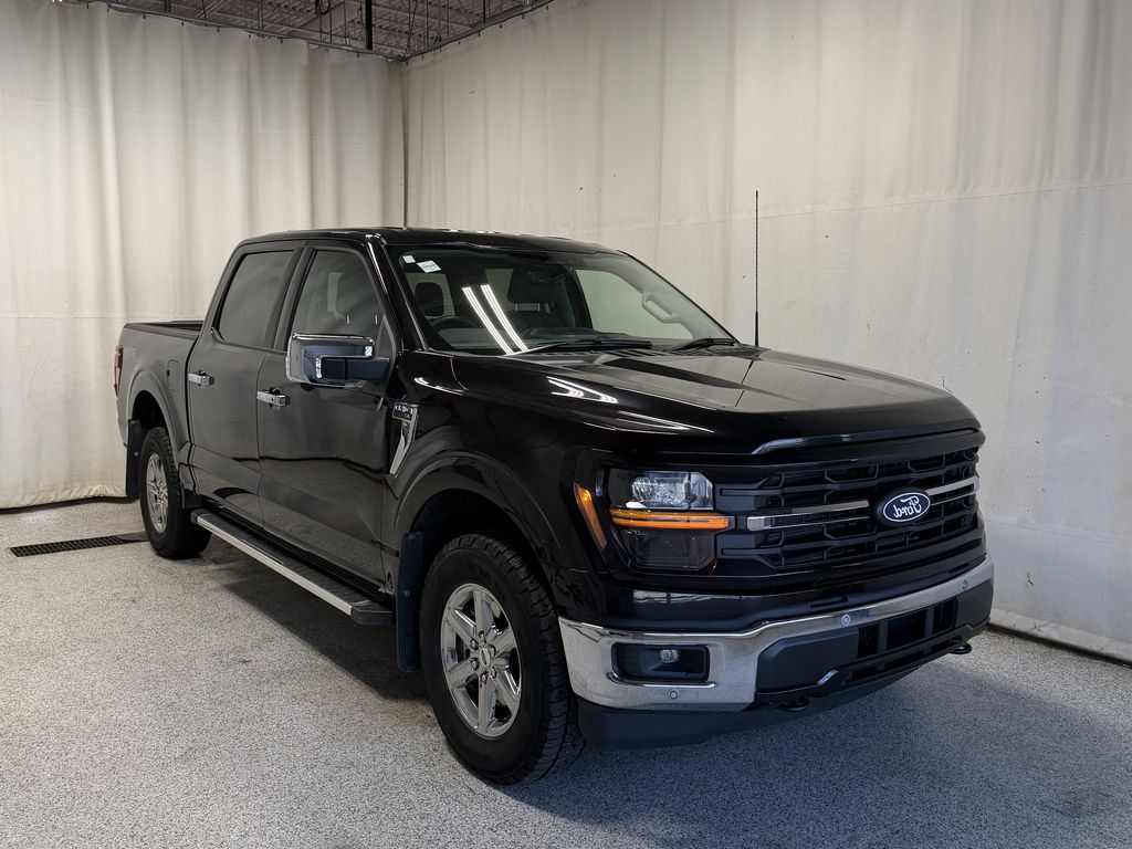 Black 2025 Ford F-150 Pickup Truck Four-Wheel Drive Automatic