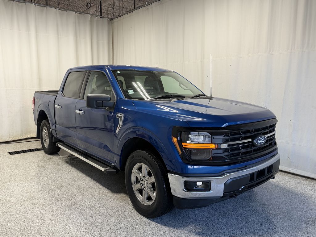 Blue 2025 Ford F-150 Pickup Truck Four-Wheel Drive Automatic