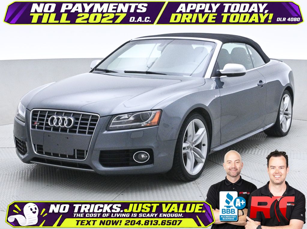 Silver[Ice Silver Metallic] 2012 Audi S5 Convertible  7-Speed Automatic