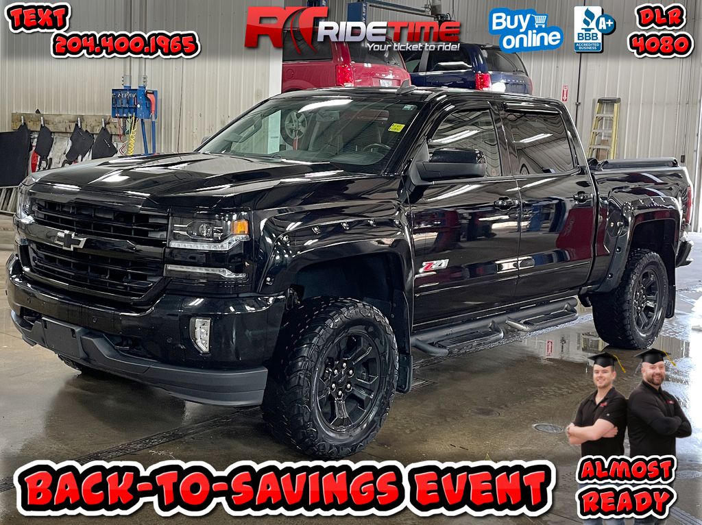 Black[Black] 2016 Chevrolet Silverado 1500 LTZ 4WD - Leather, Lifted, NEW NITTO's
