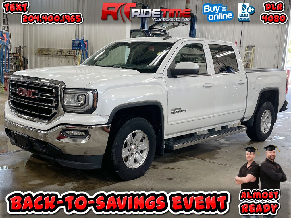 White[Summit White] 2018 GMC Sierra 1500 SLE 4WD - Kodiak Edition, Backup Cam, Bluetooth