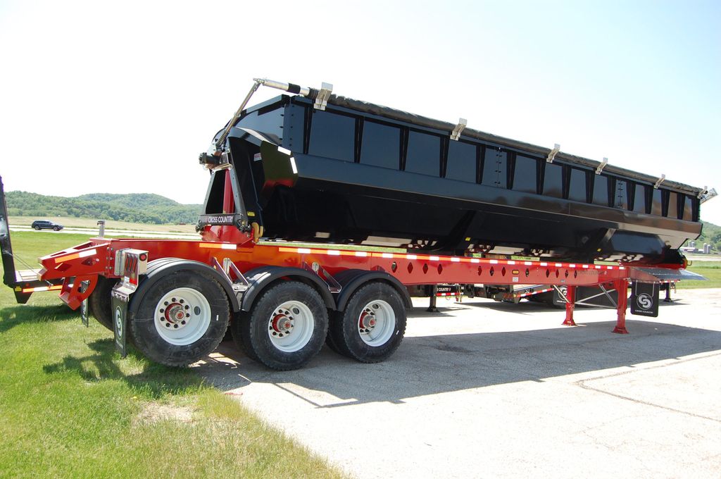 Slide images of 2024 Cross Country 443SDX-HF Side Dump Trailer