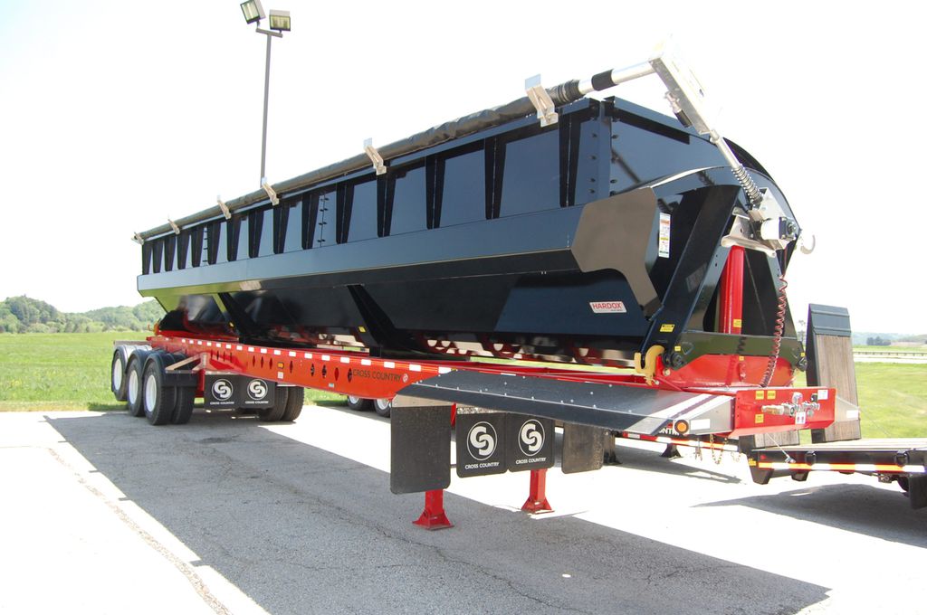 Slide images of 2024 Cross Country 443SDX-HF Side Dump Trailer