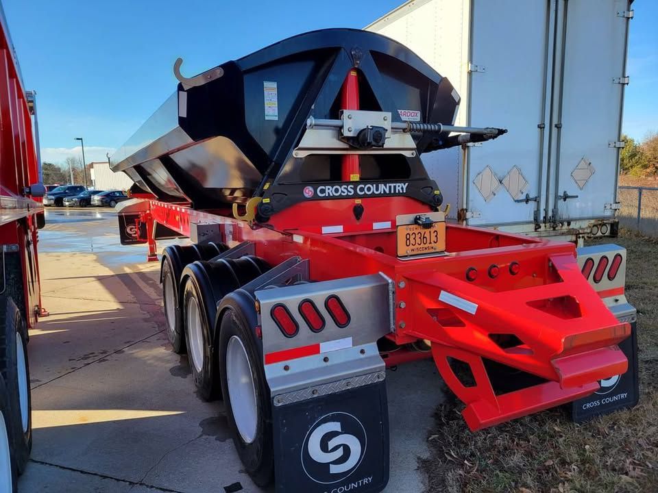 Slide images of 2023 CROSS COUNTRY 443SDX-HF Side Dump Trailer