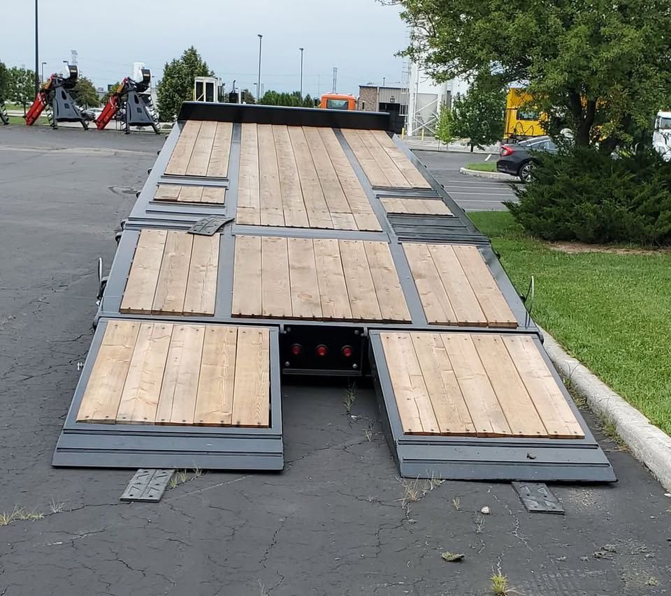 Slide images of 2024 Cross Country 202ATAR Air Tilt / Air Ramp Trailer