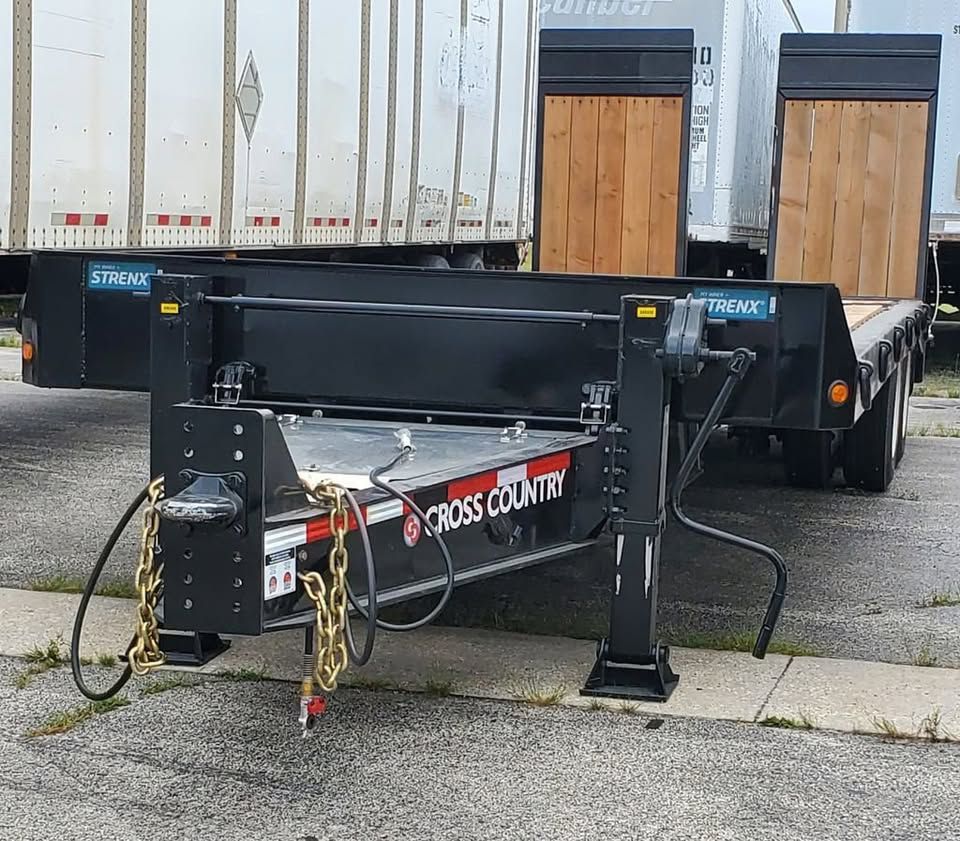 Slide images of 2024 Cross Country 202ATAR Air Tilt / Air Ramp Trailer