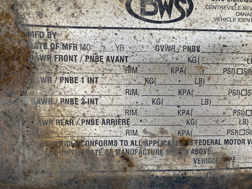 2007 BWS 47 Ft Tridem Tri Axle Step Deck Trailer 8481 BP JPH Equipment