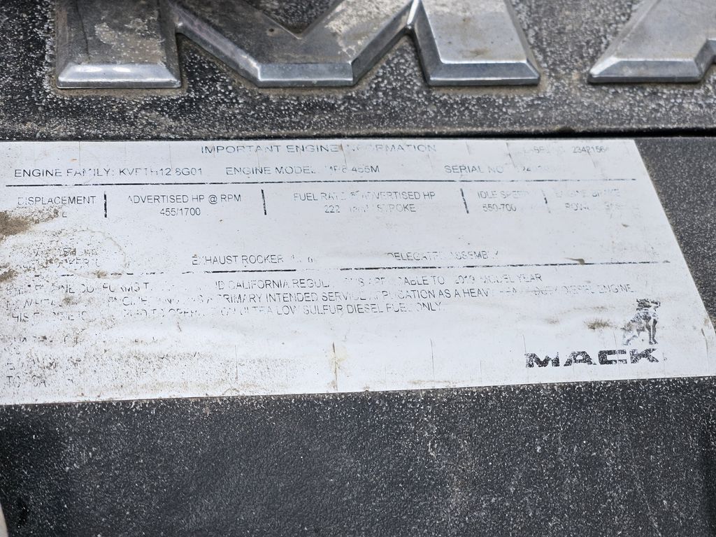 Slide images of 2020 MACK GR64B