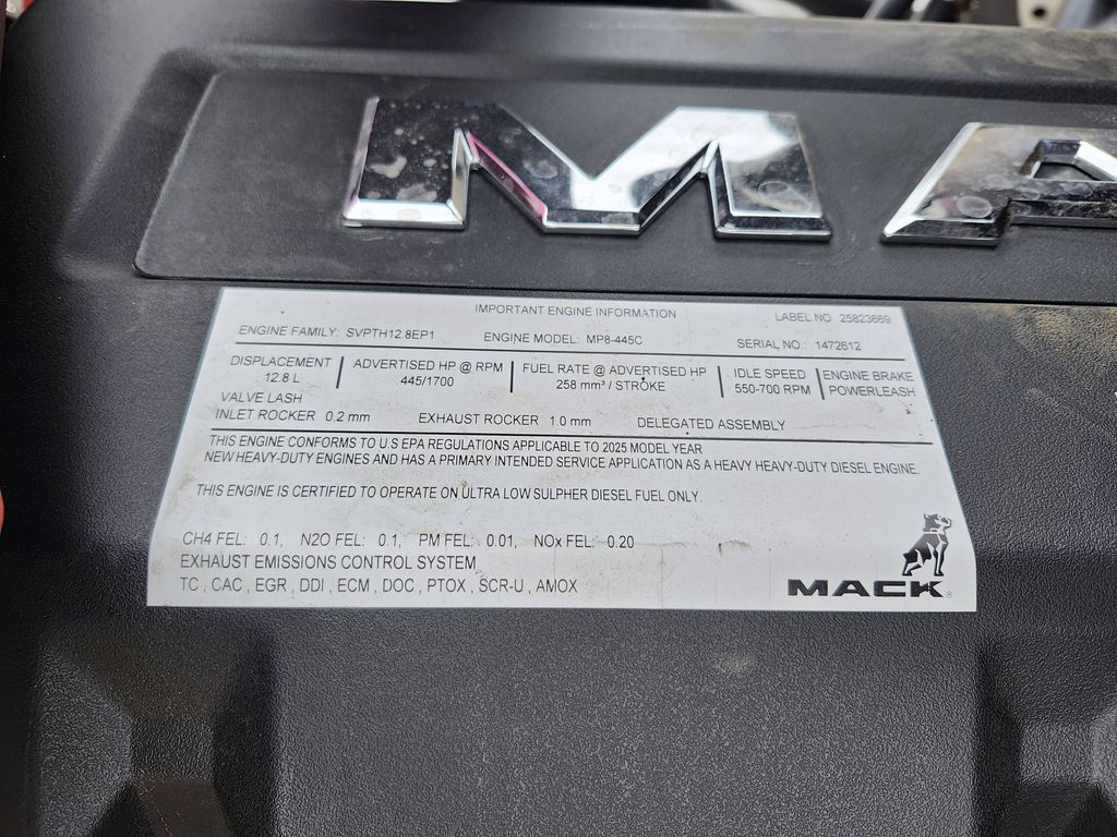 Slide images of 2026 MACK PI64T DC