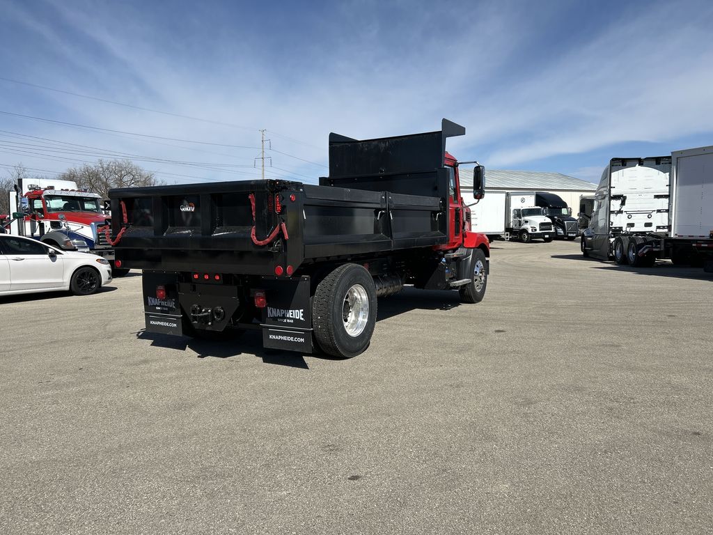 Slide images of 2025 MACK MD642 with 14' Galion Landscaping Body