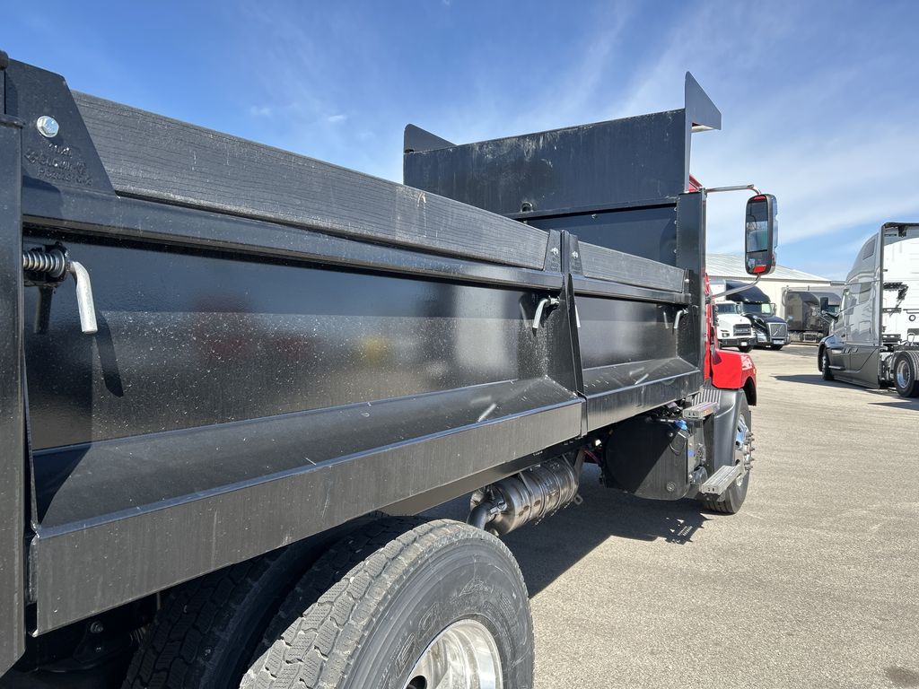 Slide images of 2025 MACK MD642 with 14' Galion Landscaping Body
