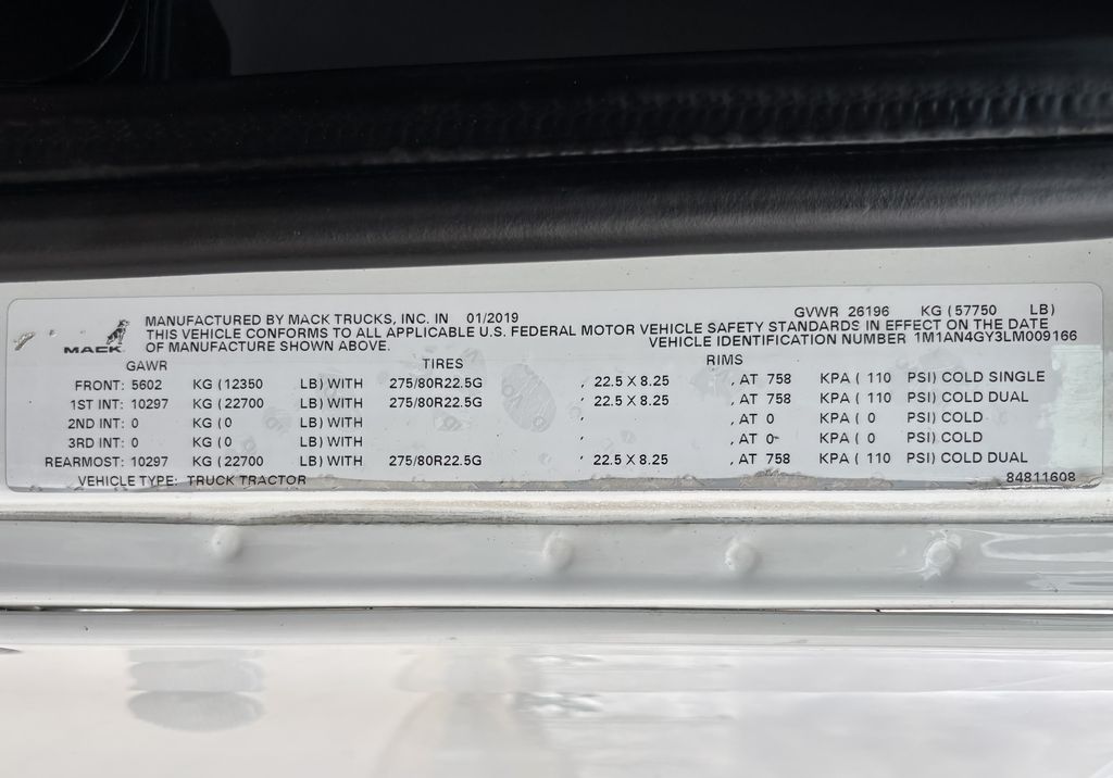 Slide images of 2020 MACK AN64T DC