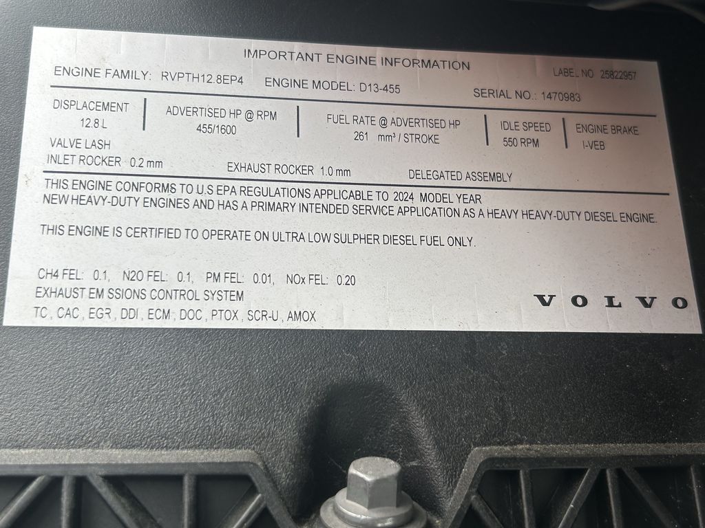 Slide images of 2025 VOLVO VNL64T860