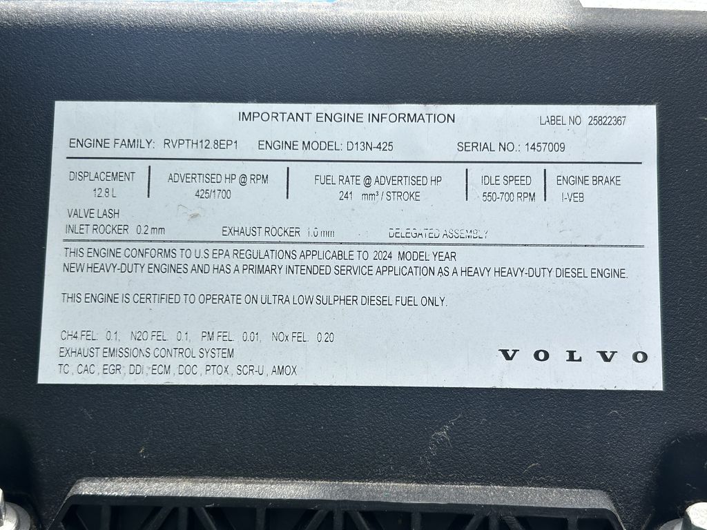 Slide images of 2025 VOLVO VNL64T300