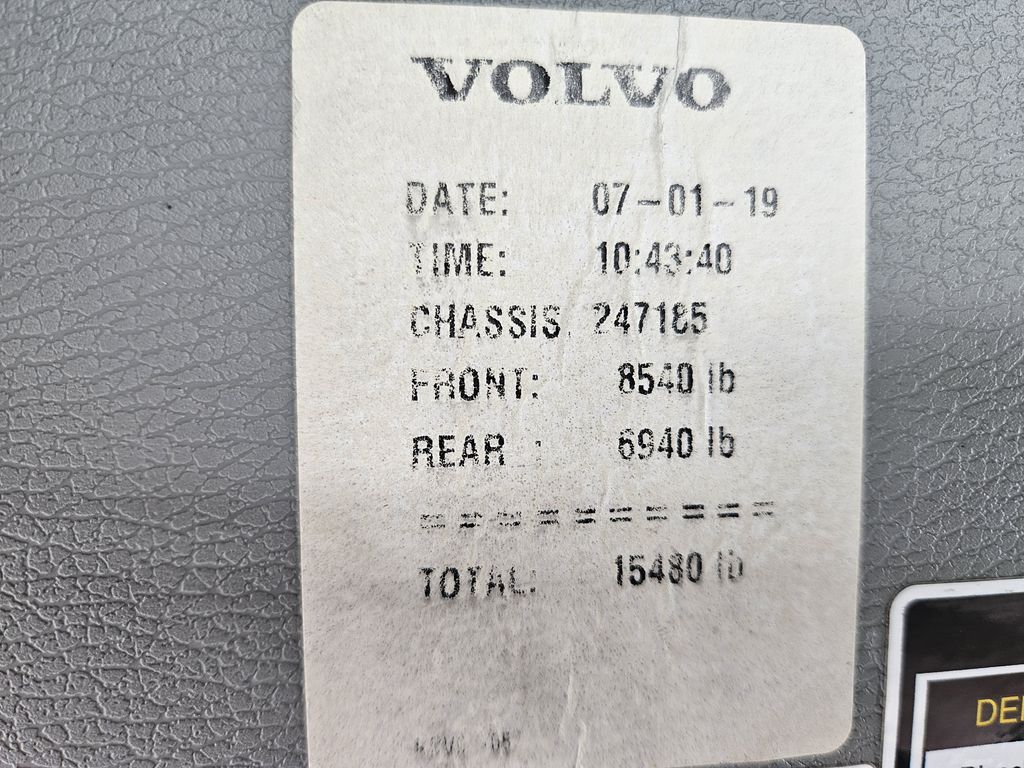 Slide images of 2020 VOLVO VNR