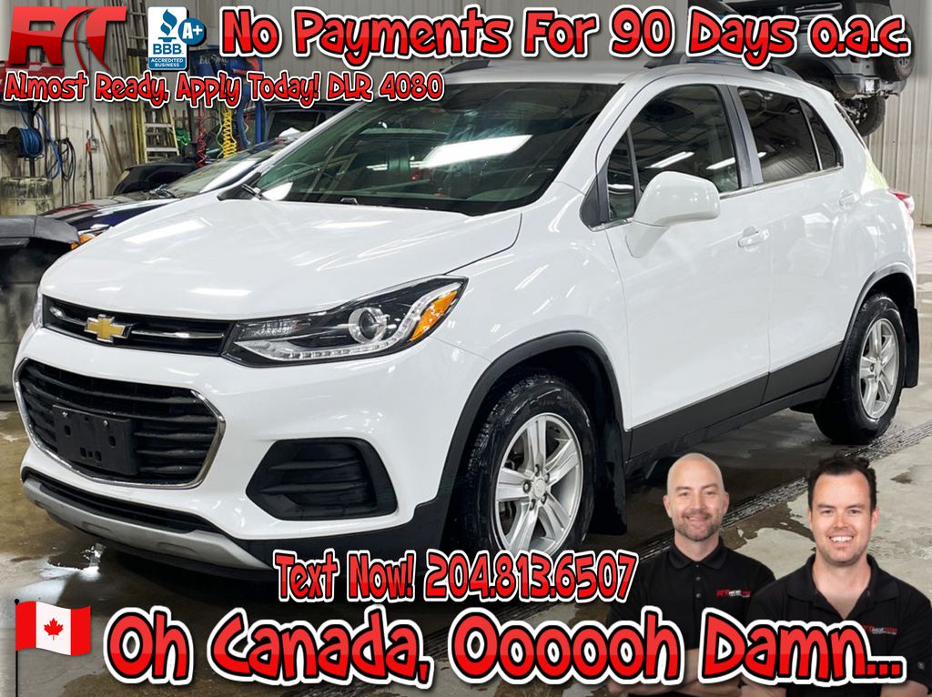 White[Summit White] 2019 Chevrolet Trax LT - Cloth/Leather, CarPlay, Android, Backup Cam