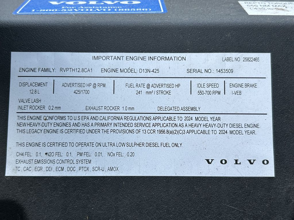 Slide images of 2025 VOLVO VNR64T300