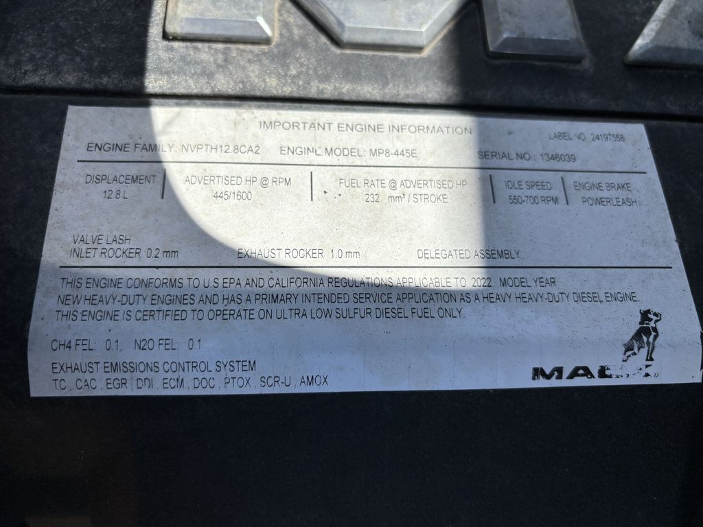 Slide images of 2023 MACK AN64T