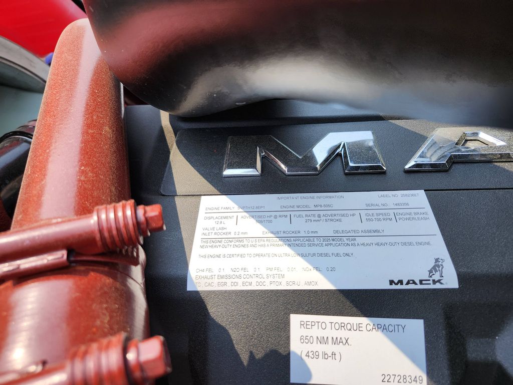 Slide images of 2026 MACK GR64B