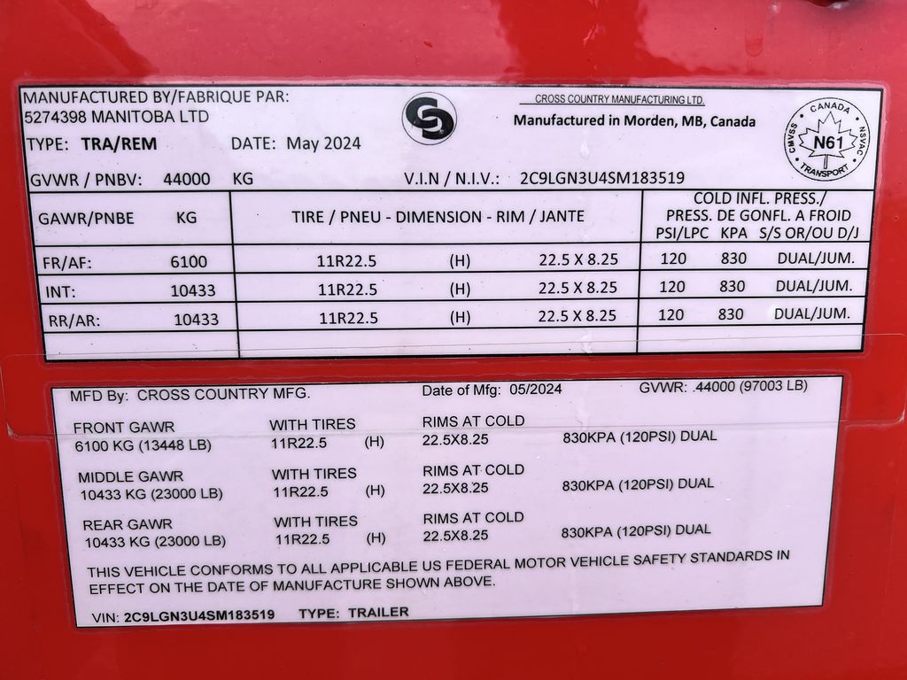 Slide images of 3403BT 2025 CROSS COUNTRY