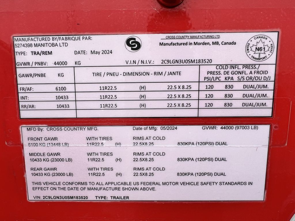 Slide images of 3403BT 2025 CROSS COUNTRY