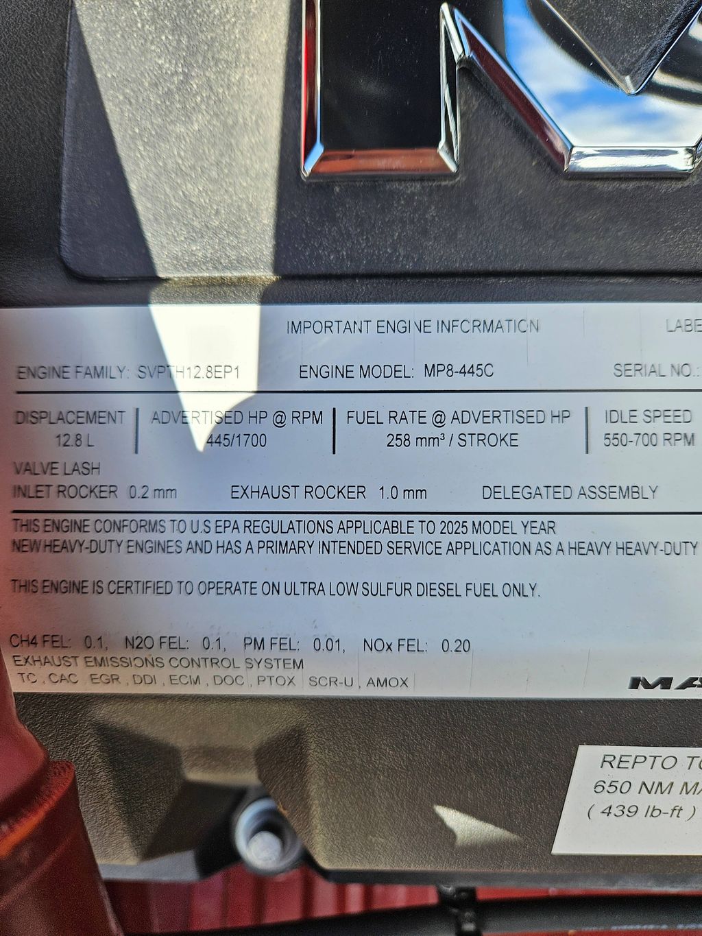 Slide images of 2026 MACK AN64T DC