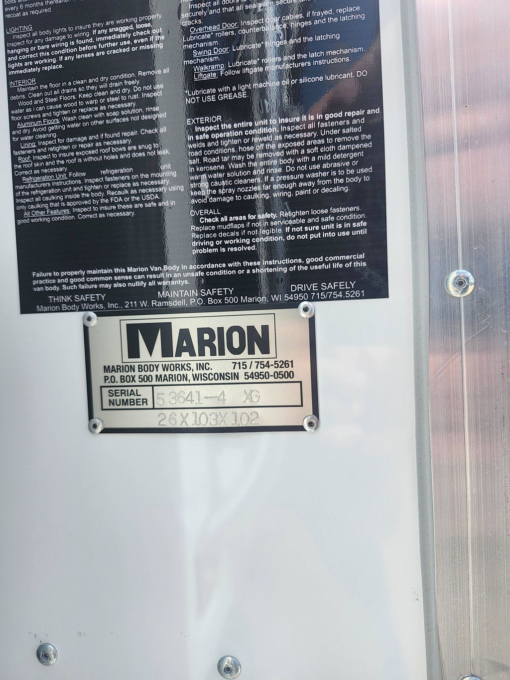 Slide images of 2025 MACK MD642