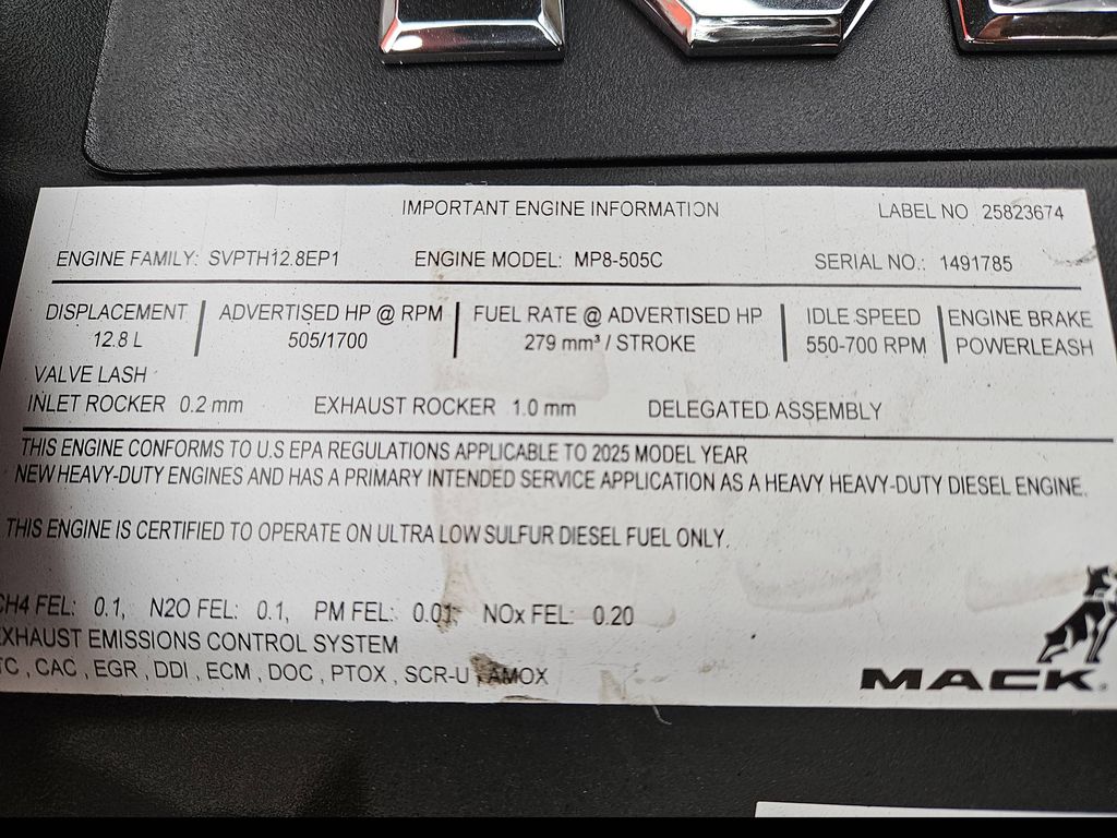 Slide images of 2026 MACK Pinnacle 64T DC