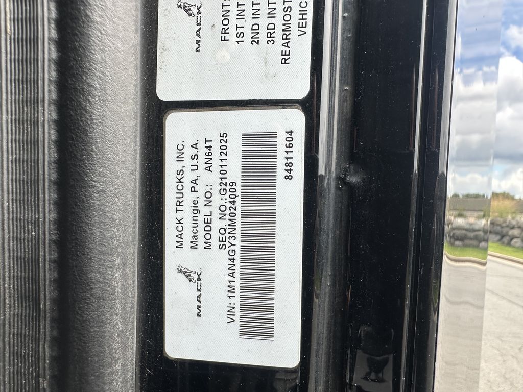Slide images of 2022 MACK AN64T