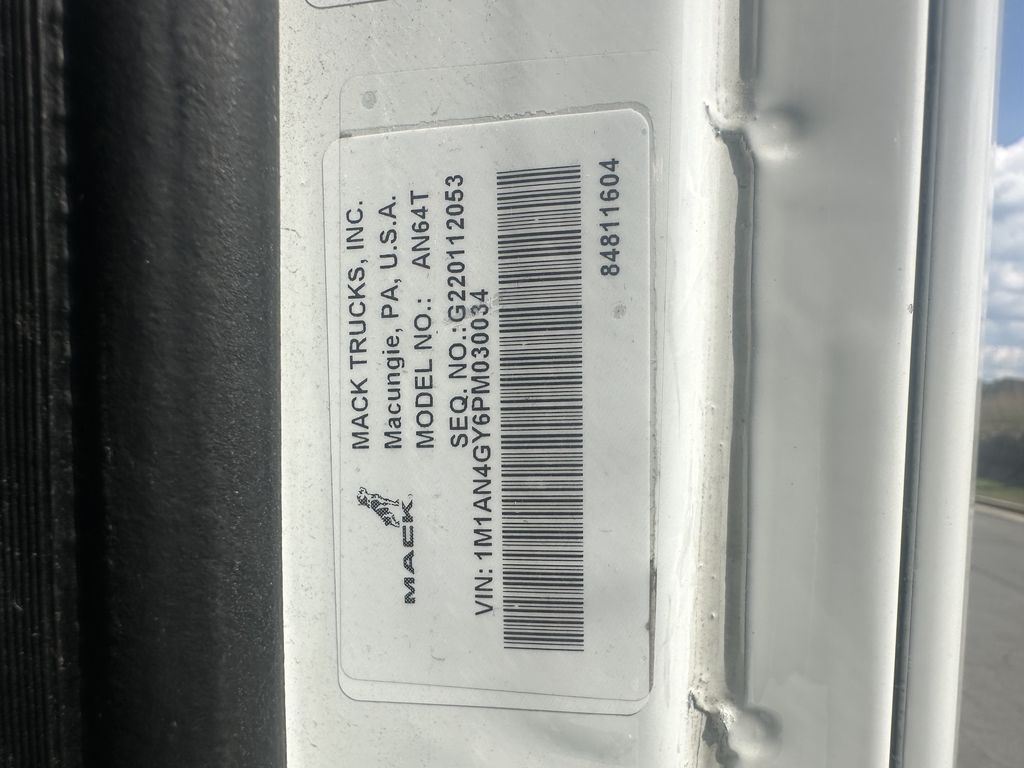 Slide images of 2023 MACK AN64T