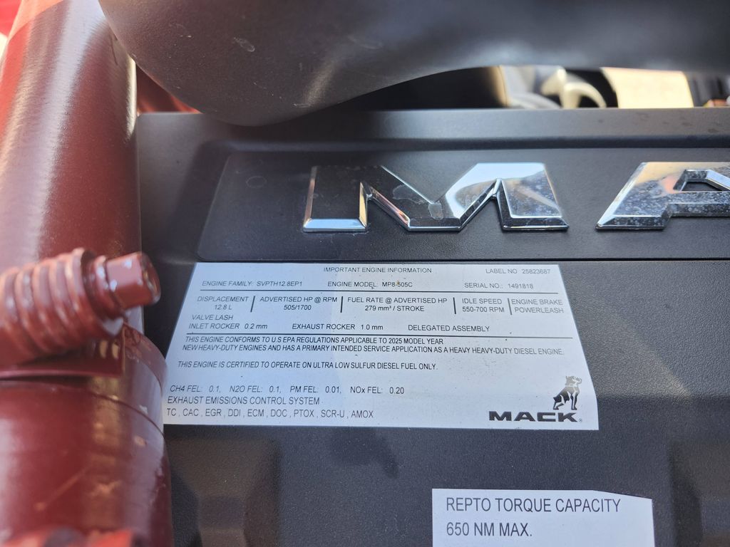 Slide images of 2026 MACK GR84F