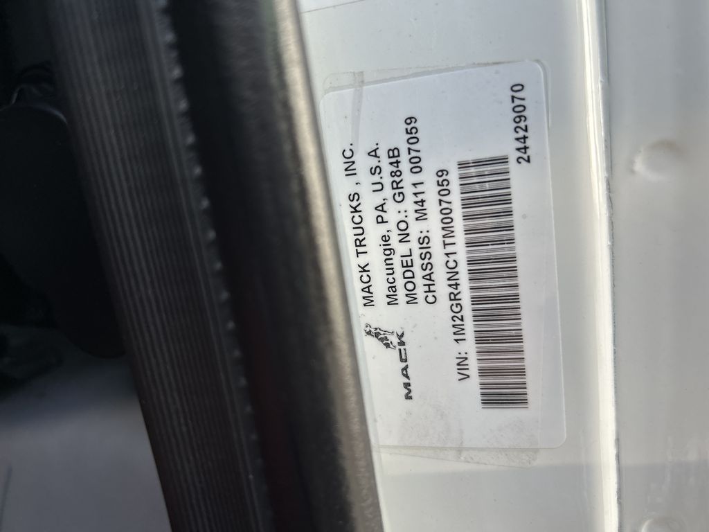 Slide images of 2026 MACK GR84B