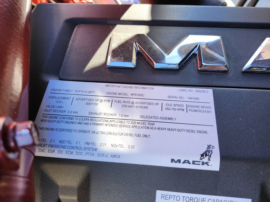 Slide images of 2026 MACK Pinnacle 64T DC