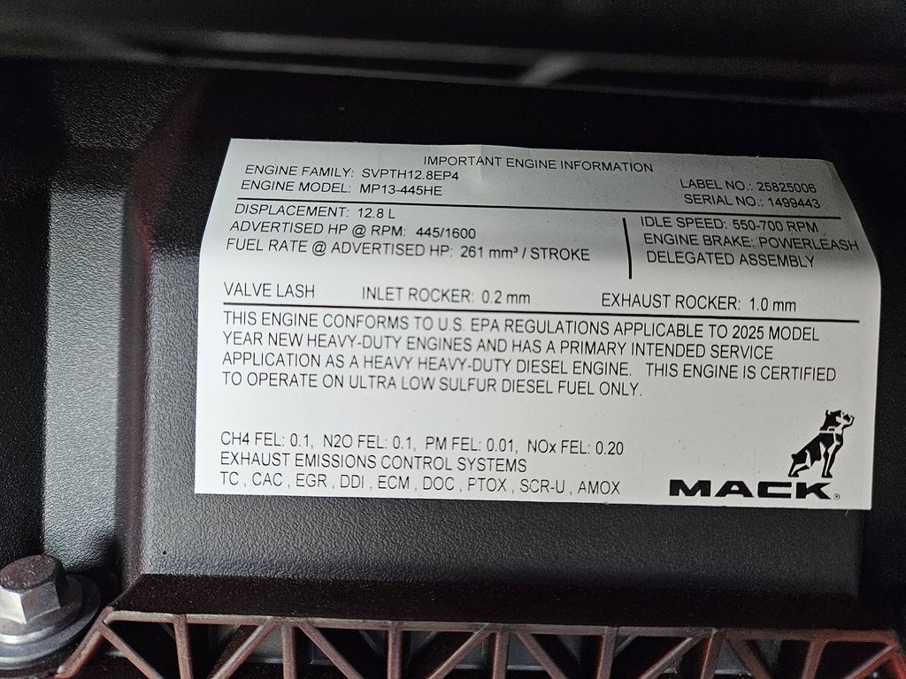 Slide images of 2026 MACK PIONEER 64T 76H