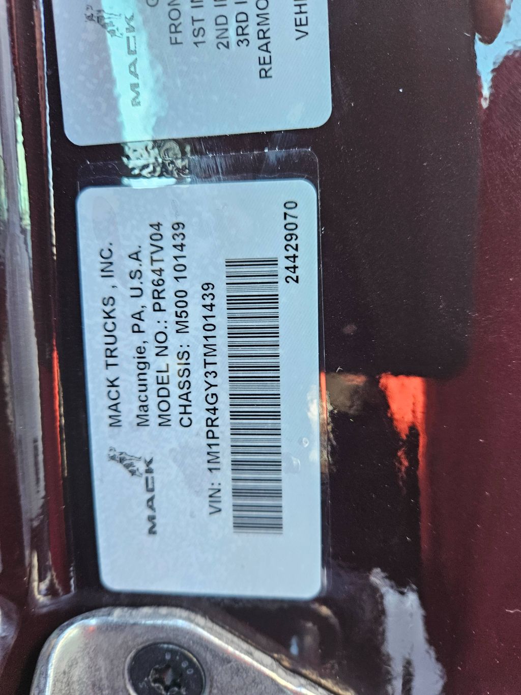 Slide images of 2026 MACK PIONEER 64T 76M