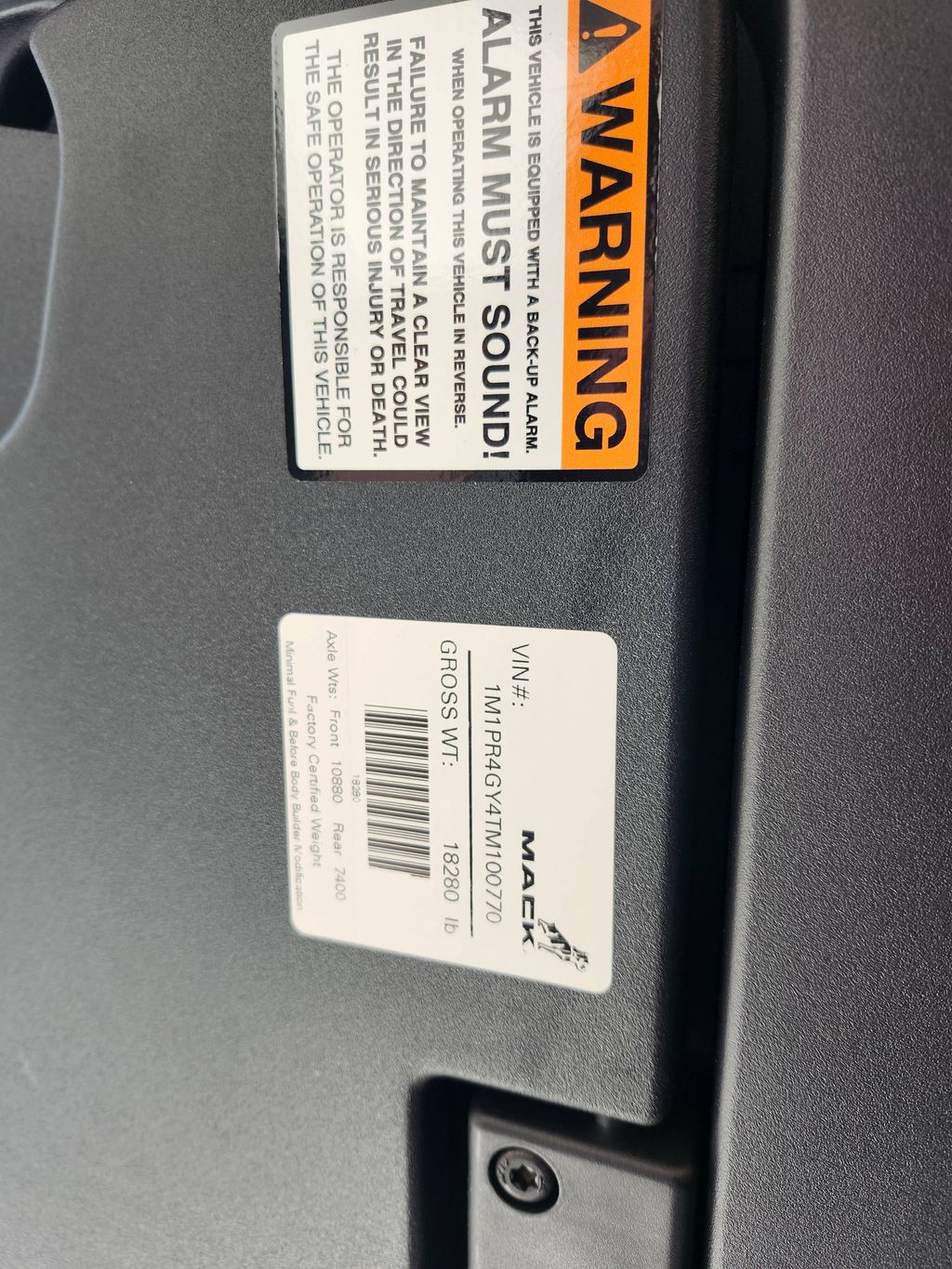 Slide images of 2026 MACK PIONEER 64T 64M