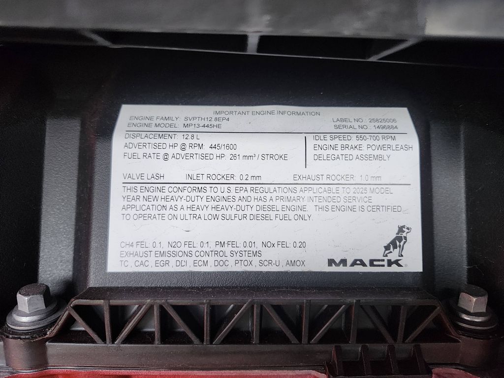 Slide images of 2026 MACK PIONEER 64T 76M