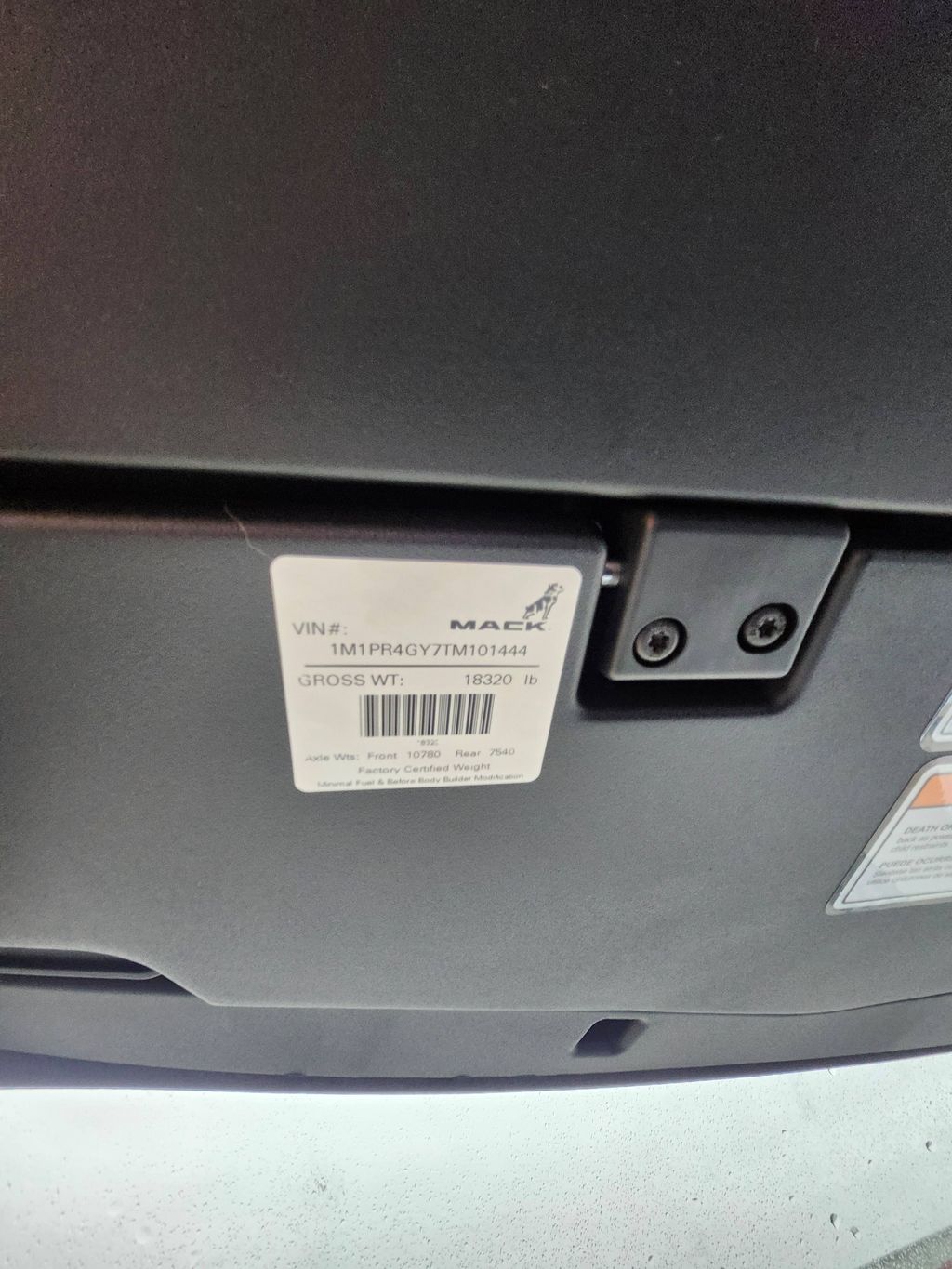 Slide images of 2026 MACK PIONEER 64T 64M