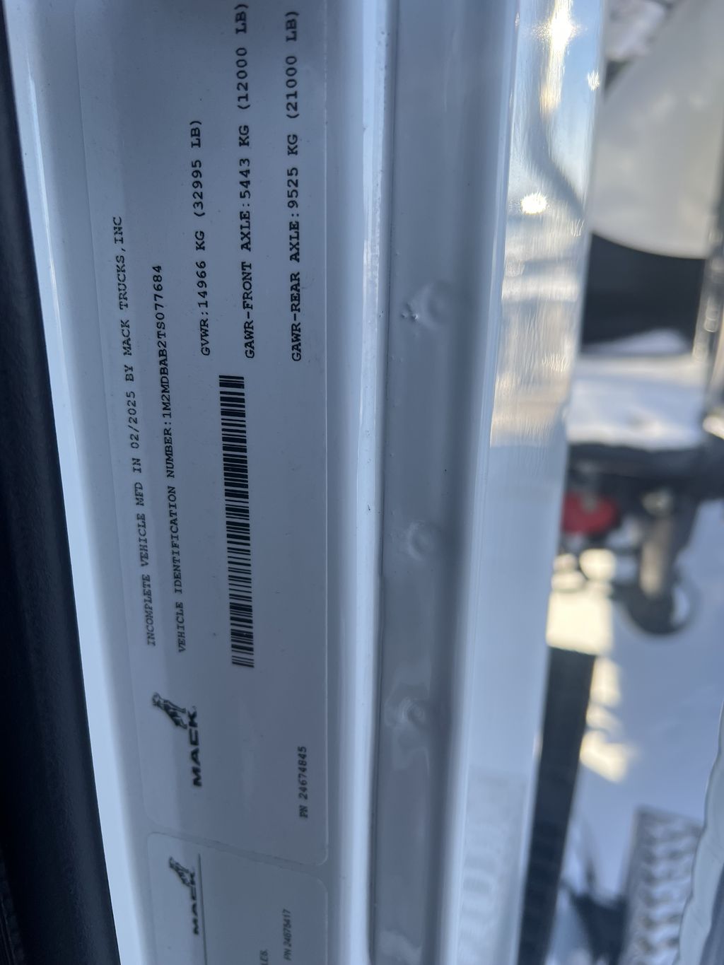 Slide images of 2026 MACK MD742