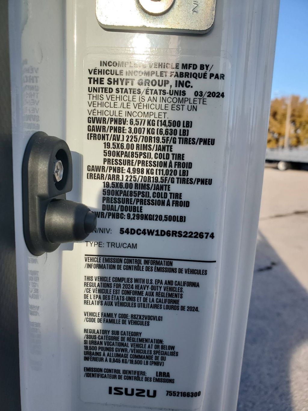 Slide images of 2024 ISUZU NPRGAS